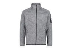 CMP Sweatjacke Man Jacket Knit-Tech Hellgrau/Grau/Dunkelgrau