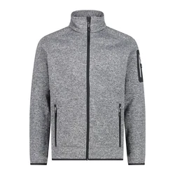 CMP Sweatjacke Man Jacket Knit-Tech Hellgrau/Grau/Dunkelgrau