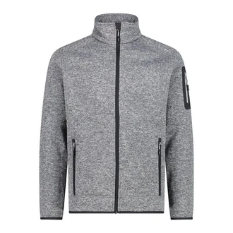 CMP Sweatjacke Man Jacket Knit-Tech Hellgrau/Grau/Dunkelgrau