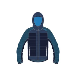 CMP Fleecejacke Man Hybrid Fix Hood Jacket (33M2147) 33M2147
