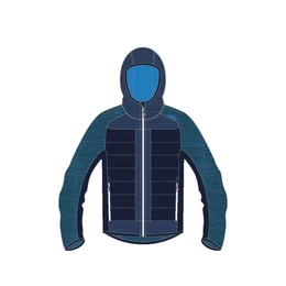 Fleecejacke Herren Fleecejacke Man Hybrid Fix Hood Jacket 33M2147