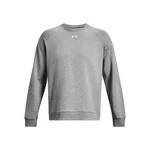 Under Armour Sweatshirt UA Rival Fleece Crew Hellgrau/Grau/Rot/Dunkelgrau