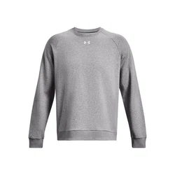 Under Armour Sweatshirt UA Rival Fleece Crew Hellgrau/Grau/Rot/Dunkelgrau