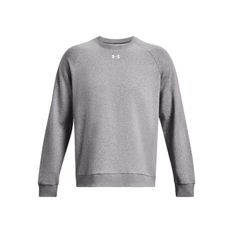 Under Armour Sweatshirt UA Rival Fleece Crew Hellgrau/Grau/Rot/Dunkelgrau