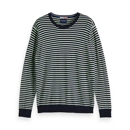 Fleecepullover Herren Pullover Ams Blauw cotton cashmere knit 147632