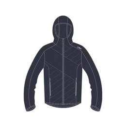 Outdoorjacke Herren Kapuzenjacke Man Hybrid Jacket Fix Hood 34E7617