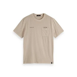 T-Shirt Herren T-Shirt Washed Crewneck 155411