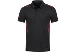 Jako Polo Challenge Dunkelgrau/Rot/Dunkelrot/Grau