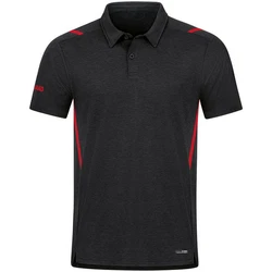 Jako Polo Challenge Dunkelgrau/Rot/Dunkelrot/Grau