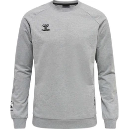 Fleecepullover Herren Kapuzenpullover hmlMove Grid Cotton Sweatshirt 214788