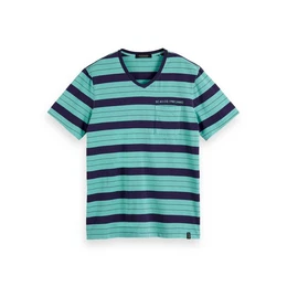 T-Shirt Herren T-Shirt Washed V-Neck 155412