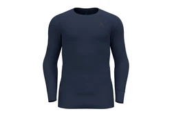Odlo Longsleeve Active Warm Eco Baselayer Top Crew Neck Dunkelblau/Blau/Hellblau