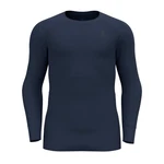 Odlo Longsleeve Active Warm Eco Baselayer Top Crew Neck Dunkelblau/Blau/Hellblau