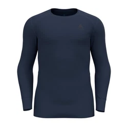 Odlo Longsleeve Active Warm Eco Baselayer Top Crew Neck Dunkelblau/Blau/Hellblau