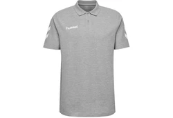 hummel Poloshirt Go Cotton Polo (F7026) Grau/Hellgrau/Beige