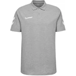 hummel Poloshirt Go Cotton Polo (F7026) Grau/Hellgrau/Beige