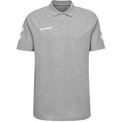 hummel Poloshirt Go Cotton Polo (F7026) Grau/Hellgrau/Beige