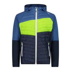 CMP Herren MAN HYBRID JACKET FIX HOOD BLACK BLUE (33E6577)