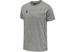 hummel T-Shirt Move Grid T-Shirt grau meliert/beige
