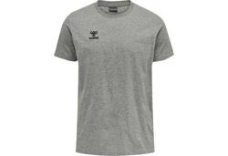 hummel T-Shirt Move Grid T-Shirt grau meliert/beige