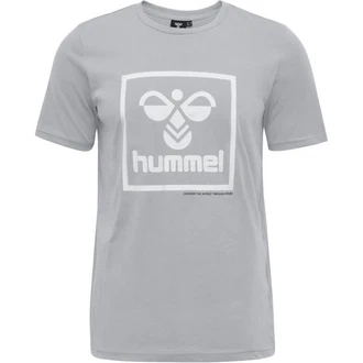 hummel Kurzarmshirt hmlISAM 2.0 T-SHIRT Dunkelgrau/Grau
