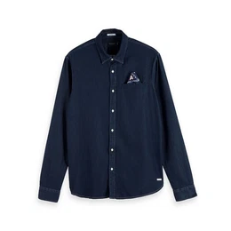 Kurzarmhemd Herren Hemd Indigo Pocket Shirt 153550