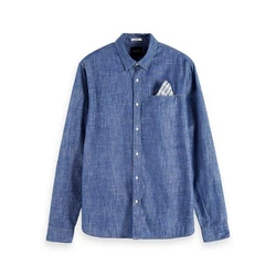 Scotch & Soda Kurzarmhemd Pocket Shirt 153550 Indigo (153550)