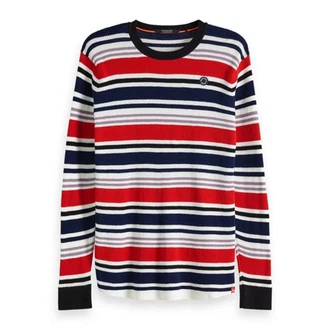 Scotch & Soda Langarmshirt Waffle Stripes (150530) 150530