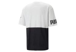 CARE OF BY PUMA Kurzarmshirt Puma Power Colorblock Tee Herren Lila/Weiß/Schwarz