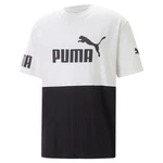 CARE OF BY PUMA Kurzarmshirt Puma Power Colorblock Tee Herren Lila/Weiß/Schwarz