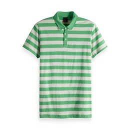 Poloshirt Herren Poloshirt Classic Striped Jersey Polo 151204
