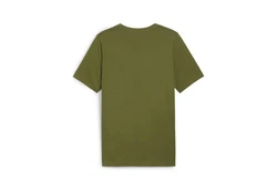 PUMA T-Shirt ESS+ Essentials 2 Col Logo Tee (586759) Dunkelgrün/Grün