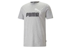 PUMA T-Shirt ESS+ Essentials 2 Col Logo Tee (586759) Dunkelgrau/Grau