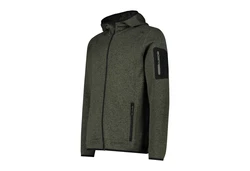 CMP Herren Jacke Fix Hood Knitted 3H60847N olive/nero (3H60847N)