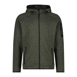 CMP Herren Jacke Fix Hood Knitted 3H60847N olive/nero (3H60847N)