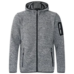 CMP Herren Jacke Fix Hood Knitted 3H60847N Eis/Titan/Nero (3H60847N)