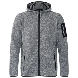 CMP Herren Jacke Fix Hood Knitted 3H60847N Eis/Titan/Nero (3H60847N)