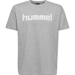 hummel T-Shirt Logo HMLGO 5125 Dunkelgrau/Grau