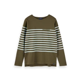 Langarmshirt Herren Langarmshirt Breton Stripes Shirt 156799