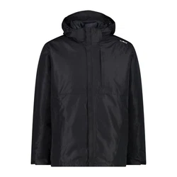 CMP 3-in-1 Funktionsjacke Man Jacket Zip Hood Detachable Inn. Jacket (33Z1577D) Nero (33Z1577D)
