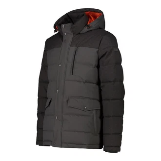 CMP Herren Jacke Man Long Jacket Snaps Hood Staub (33K3897)