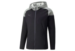 PUMA Sweatjacke teamCUP Casuals Kapuzenjacke Dunkelblau/Dunkelgrau/Grau/Schwarz/Rot