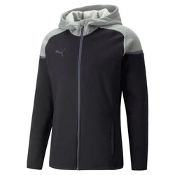 PUMA Sweatjacke teamCUP Casuals Kapuzenjacke Dunkelblau/Dunkelgrau/Grau/Schwarz/Rot