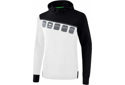 Erima Sweatshirt 5-C Kapuzensweat Weiß/Dunkelblau/Grün/Schwarz