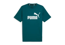 PUMA T-Shirt Essentials Logo Grün/Türkis/Dunkelgrün