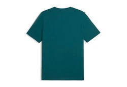 PUMA T-Shirt Essentials Logo Grün/Türkis/Dunkelgrün