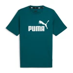 PUMA T-Shirt Essentials Logo Grün/Türkis/Dunkelgrün