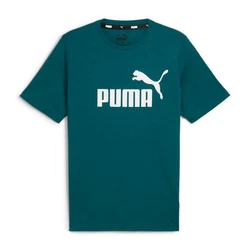 PUMA T-Shirt Essentials Logo Grün/Türkis/Dunkelgrün