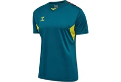 hummel T-Shirt hmlAUTHENTIC PL JERSEY S/S BLAU/KORALLE/SCHWEFELFRÜHLING