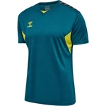 hummel T-Shirt hmlAUTHENTIC PL JERSEY S/S BLAU/KORALLE/SCHWEFELFRÜHLING